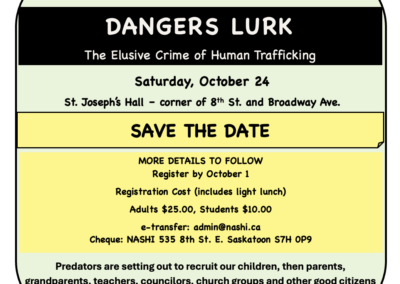 October 24th Seminar – Save the Date!