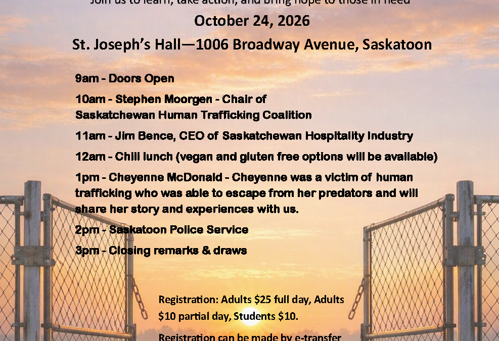 October 24, 2026 | Nashi Human Trafficking Seminar/Workshop